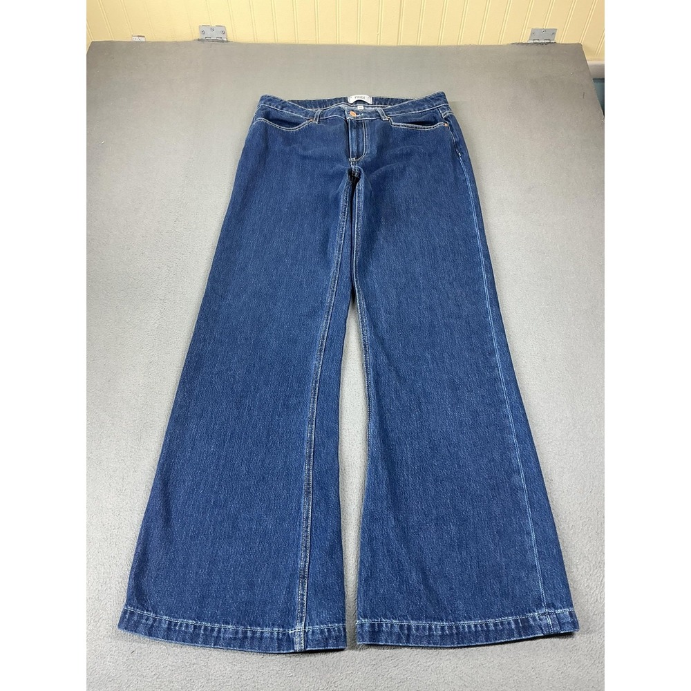 Paige Jeans Womens 30 Blue High Rise Wide Leg CHARMAINE Dark Denim Relaxed Fit